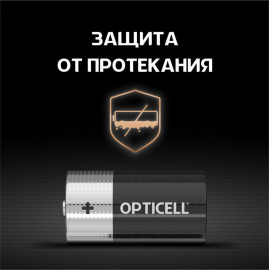 Элемент питания алкалиновый C/LR14 1.5В (блист. 2шт) Basic Opticell 5051004/6051004