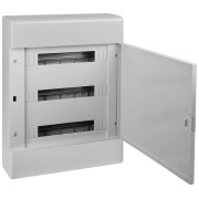 Щиток Тусо открытая проводка на 54 модуля 648х468х116мм (сер. с непрозр. дверцей) Ruvinil 68054С