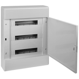 Щиток Тусо открытая проводка на 54 модуля 648х468х116мм (сер. с непрозр. дверцей) Ruvinil 68054С