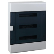 Щиток Тусо открытая проводка на 54 модуля 648х468х116мм (сер. с прозр. дверцей) Ruvinil 68054СП