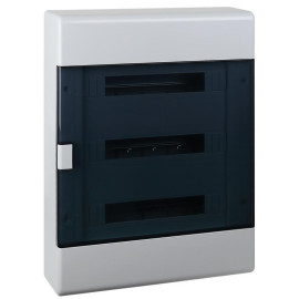 Щиток Тусо открытая проводка на 54 модуля 648х468х116мм (сер. с прозр. дверцей) Ruvinil 68054СП