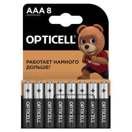 Элемент питания алкалиновый AAA/LR03 (блист.8шт) Basic Opticell 5051009/6051009