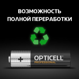 Элемент питания алкалиновый AA/LR6 (блист. 12шт) Professional Opticell 5052005/6052005