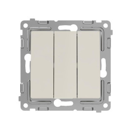 Выключатель 3-кл. СП Pixel 10А IP20 механизм беж. TOKOV ELECTRIC TKE-PX-V3-C02