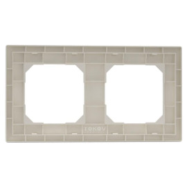 Рамка 2-м Pixel универс. беж. TOKOV ELECTRIC TKE-PX-RM2-C02