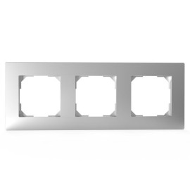 Рамка 3-м Pixel универс. алюм. TOKOV ELECTRIC TKE-PX-RM3-C03