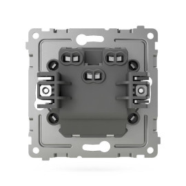 Переключатель проходной 2-кл. СП Pixel 10А IP20 механизм перламутр. TOKOV ELECTRIC TKE-PX-P2-C04