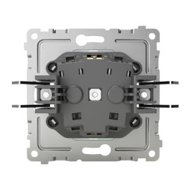 Розетка 1-м СП Pixel 16А IP20 с заземл. защ. шторки с крышкой механизм перламутр. TOKOV ELECTRIC TKE-PX-R1ZSW1-C04