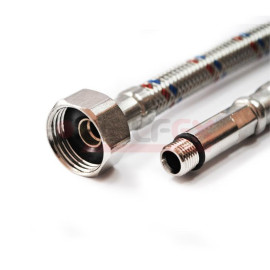 Подводка гибкая М10х18-1/2дюйм 150см для смесителей (компл. 2шт) VALFEX S/S M10х18-F1/2