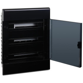 Щиток Тусо скрытая проводка на 54 модуля с дверцей 645х464х116мм (черный) Ruvinil 68154Ч