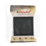 Выключатель 1-кл. ОП LETO черн. бархат LEZARD 752-4200-100