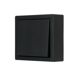 Выключатель 1-кл. ОП LETO черн. бархат LEZARD 752-4200-100