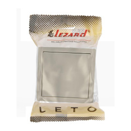 Выключатель 1-кл. ОП LETO крем LEZARD 752-0300-100