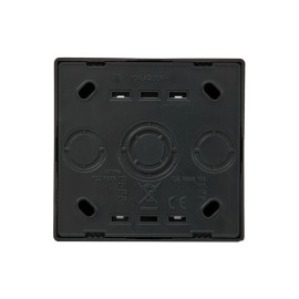 Выключатель проходной 1-кл. ОП LETO черн. бархат LEZARD 752-4200-105