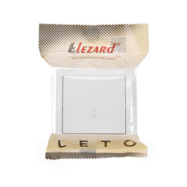 Выключатель проходной 1-кл. ОП LETO бел. LEZARD 752-0200-105