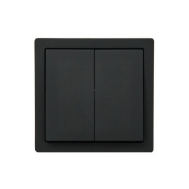 Выключатель 2-кл. ОП LETO черн. бархат LEZARD 752-4200-101