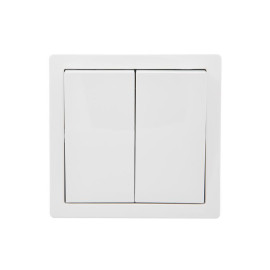 Выключатель 2-кл. ОП LETO бел. LEZARD 752-0200-101