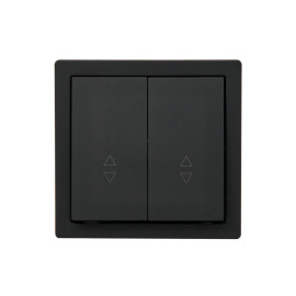 Выключатель проходной 2-кл. ОП LETO черн. бархат LEZARD 752-4200-106