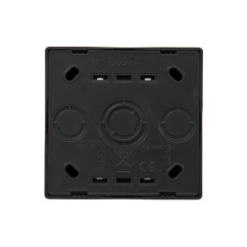 Выключатель проходной 2-кл. ОП LETO черн. бархат LEZARD 752-4200-106