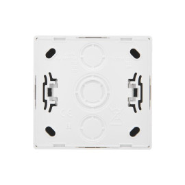 Розетка 1-м ОП LETO без заземл. ПБТ бел. LEZARD 752-0200-121B