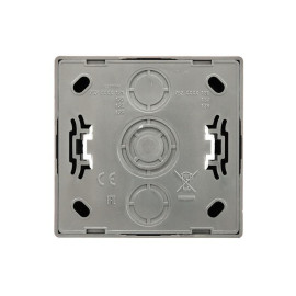 Розетка 1-м ОП LETO без заземл. ПБТ платина LEZARD 752-3500-121B