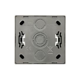 Розетка 1-м ОП LETO с заземл. ПБТ платина LEZARD 752-3500-122B