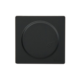 Розетка 1-м ОП LETO с заземл. с крышкой LETO ПБТ черн. бархат LEZARD 752-4200-123B