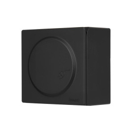 Розетка 1-м ОП LETO с заземл. с крышкой LETO ПБТ черн. бархат LEZARD 752-4200-123B