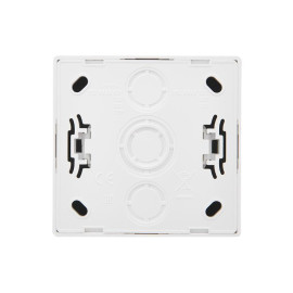 Розетка 1-м ОП LETO с заземл. с крышкой LETO ПБТ бел. LEZARD 752-0200-123B