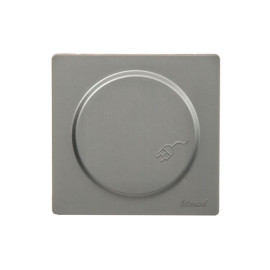 Розетка 1-м ОП LETO с заземл. с крышкой LETO ПБТ платина LEZARD 752-3500-123B