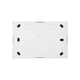 Розетка 2-м ОП LETO без заземл. закрытый корпус ПБТ бел. LEZARD 752-0200-128B