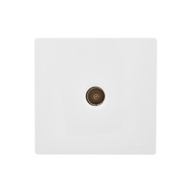 Розетка оконечная TV 1-м ОП LETO бел. LEZARD 752-0200-130