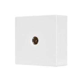 Розетка оконечная TV 1-м ОП LETO бел. LEZARD 752-0200-130