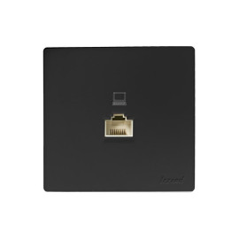 Розетка компьютерная.1-м ОП RJ45 LETO черн. бархат LEZARD 752-4200-139