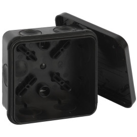 Коробка распределительная ОП 85х85х45мм двухкомпонентн. 8 вводов IP65 черн. Ruvinil 67240Ч