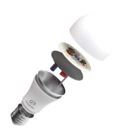 Лампа светодиодная RS A60 E27 15W 220-240V 6500К 15Вт 1500лм Ra 90 грушевидная Русский Свет 15010345045