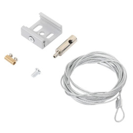 Комплект подвеса шинопровода 3м. (трос. скоба) RS 3C TRACK SKС 3000 GR сер. Русский Свет 19131021110