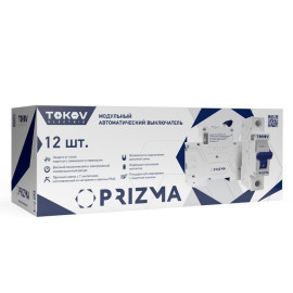 Выключатель автоматический модульный 1п C 10А 6кА PRIZMA TOKOV ELECTRIC TKE-PZ60-MCBI-1-10-C