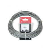 Трос стальной в оплетке ПВХ М2/3мм (уп.20м) подвес СТРОЙМЕТИЗ 4150040
