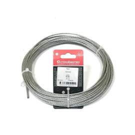 Трос стальной 3.0мм DIN 3055 цинк (уп.20м) подвес СТРОЙМЕТИЗ 4140060