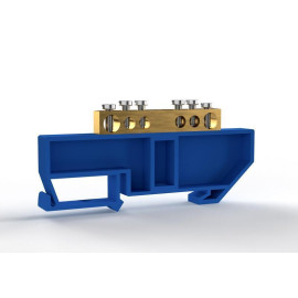Шина нулевая на DIN-изоляторе 6х9мм 6 отвер. латунь TOKOV ELECTRIC TKE-BCB-69-6-DIN/N