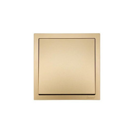 Выключатель 1-кл. СП ZIMA IP20 10А безвинт. зажим зол. LEZARD 704-3688-100QC