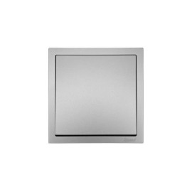 Выключатель 1-кл. СП ZIMA IP20 10А безвинт. зажим сер. матов. LEZARD 704-7488-100QC