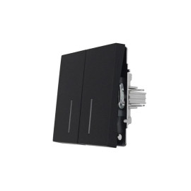 Выключатель 2-кл. с индик. СП ZIMA IP20 10А безвинт. зажим черн. бархат LEZARD 704-4288-112QC