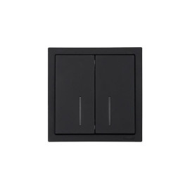 Выключатель 2-кл. с индик. СП ZIMA IP20 10А безвинт. зажим черн. бархат LEZARD 704-4288-112QC