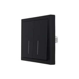 Выключатель 2-кл. с индик. СП ZIMA IP20 10А безвинт. зажим черн. бархат LEZARD 704-4288-112QC