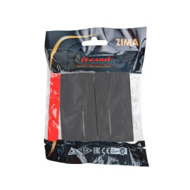 Выключатель 2-кл. с индик. СП ZIMA IP20 10А безвинт. зажим черн. бархат LEZARD 704-4288-112QC