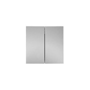 Выключатель 2-кл. СП ZIMA IP20 10А безвинт. зажим сер. матов. LEZARD 704-7488-101QC