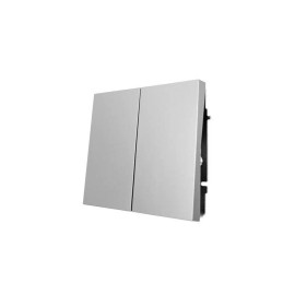 Выключатель 2-кл. СП ZIMA IP20 10А безвинт. зажим сер. матов. LEZARD 704-7488-101QC