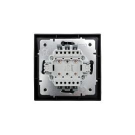 Выключатель 2-кл СП ZIMA IP20 10А безвинт. зажим черн. бархат LEZARD 704-4288-101QC